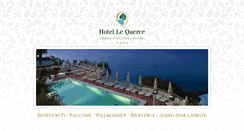 Desktop Screenshot of hotellequerce.it